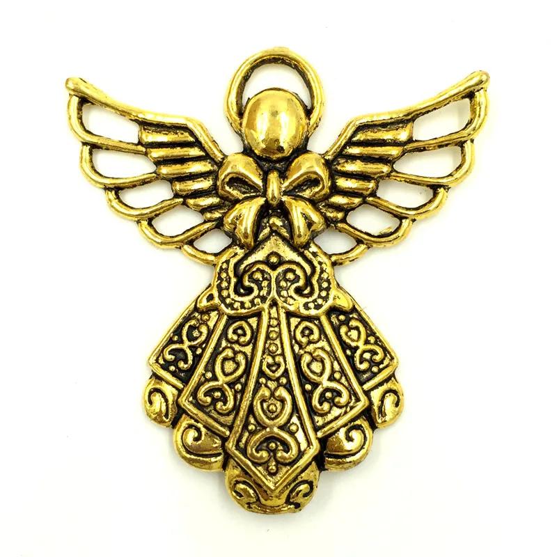 20Pcs Antique Gold Tone Angel Wings Pattern Hollow Ange Charms Pendants Breloque Jewelry Making 42x38mm
20Pcs Antique Gold Tone Angel Wings Pattern Hollow Ange Charms Pendants Breloque Jewelry Making 42x38mm