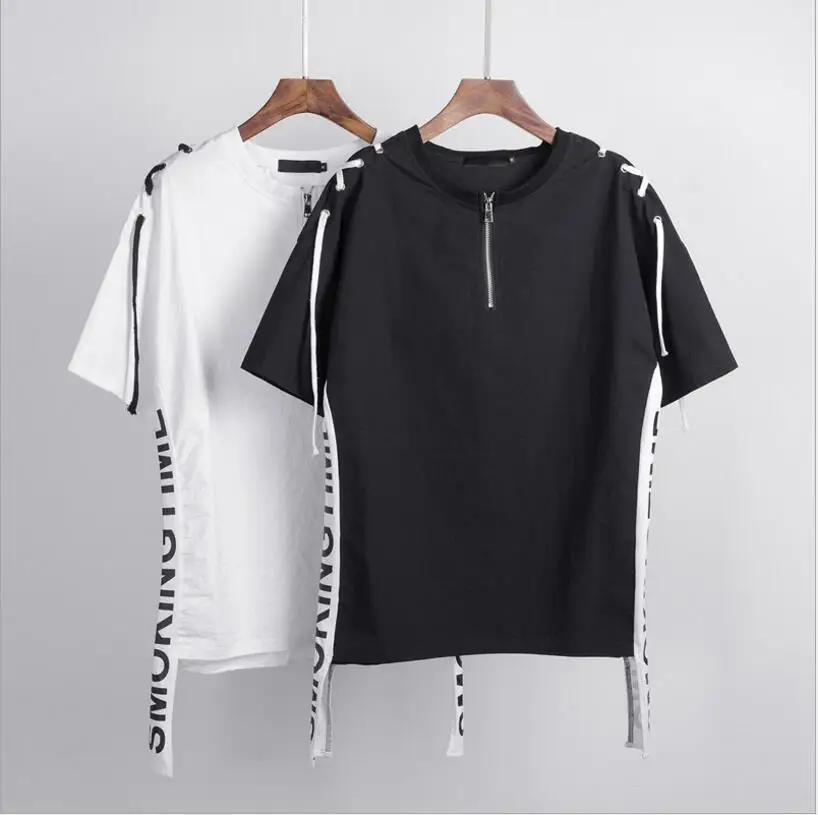 2018 New men's clothing Hair Stylist GD Fashion Original summer Ribbon half sleeve T-shirt personality singer costumes
2018 New men's clothing Hair Stylist GD Fashion Original summer Ribbon half sleeve T-shirt personality singer costumes