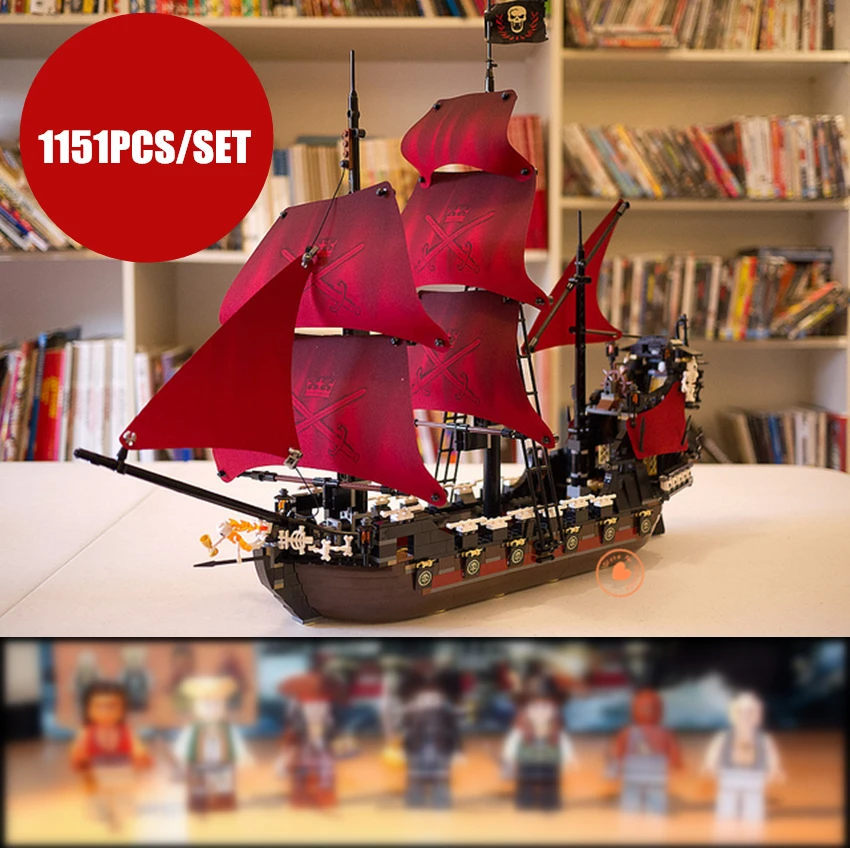 New Military Toys City Queen Anne's Revenge Pirates of Caribbean Figures Fit Legoings Ship Building Block Bricks 4195 Gift Kids
New Military Toys City Queen Anne's Revenge Pirates of Caribbean Figures Fit Legoings Ship Building Block Bricks 4195 Gift Kids