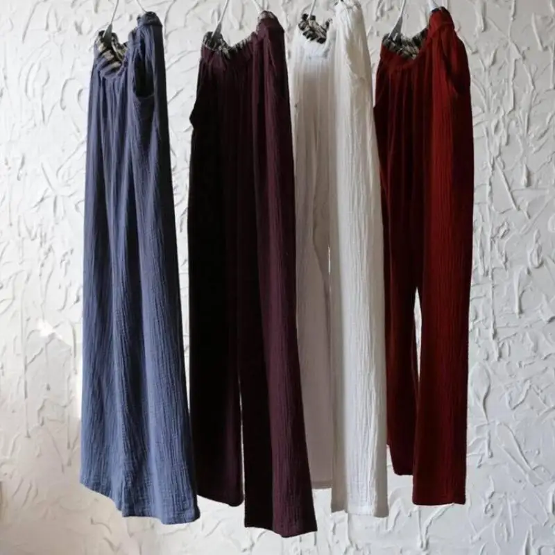 2018 Spring And Spring New Art Plus Size Deep Crotch Pants Cotton Linen Elastic Waist Casual Mosaic Wide Leg Harem Pants
2018 Spring And Spring New Art Plus Size Deep Crotch Pants Cotton Linen Elastic Waist Casual Mosaic Wide Leg Harem Pants