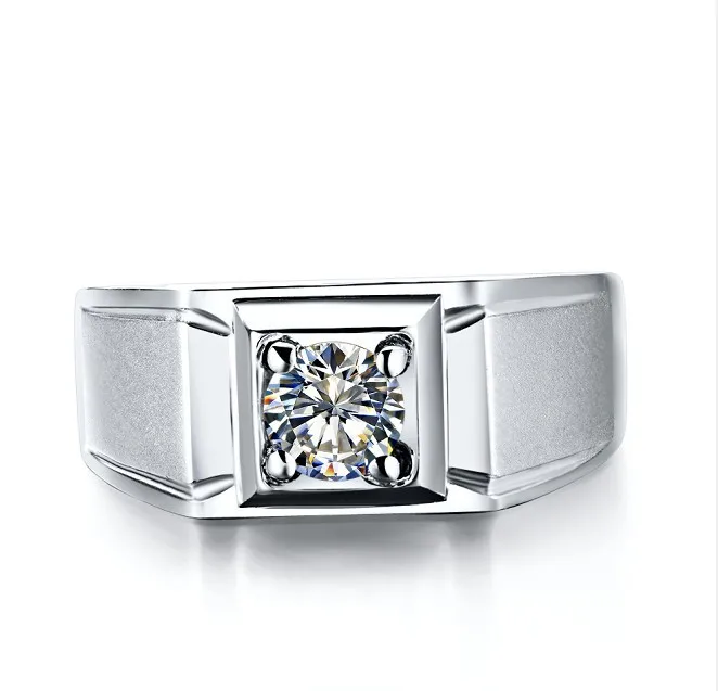 Men Ring Genuine Gold Generous 0.5Ct Real Moissanite Solid 18K White Gold Man Ring Excellent Diamond Engagement Male Jewelry
Men Ring Genuine Gold Generous 0.5Ct Real Moissanite Solid 18K White Gold Man Ring Excellent Diamond Engagement Male Jewelry