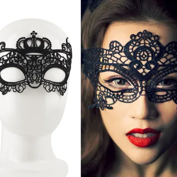 

Black Sexy Lady Lace Mask Eye Mask For Masquerade Ball Party Halloween Costume Great Props Mardi Gras Celebration