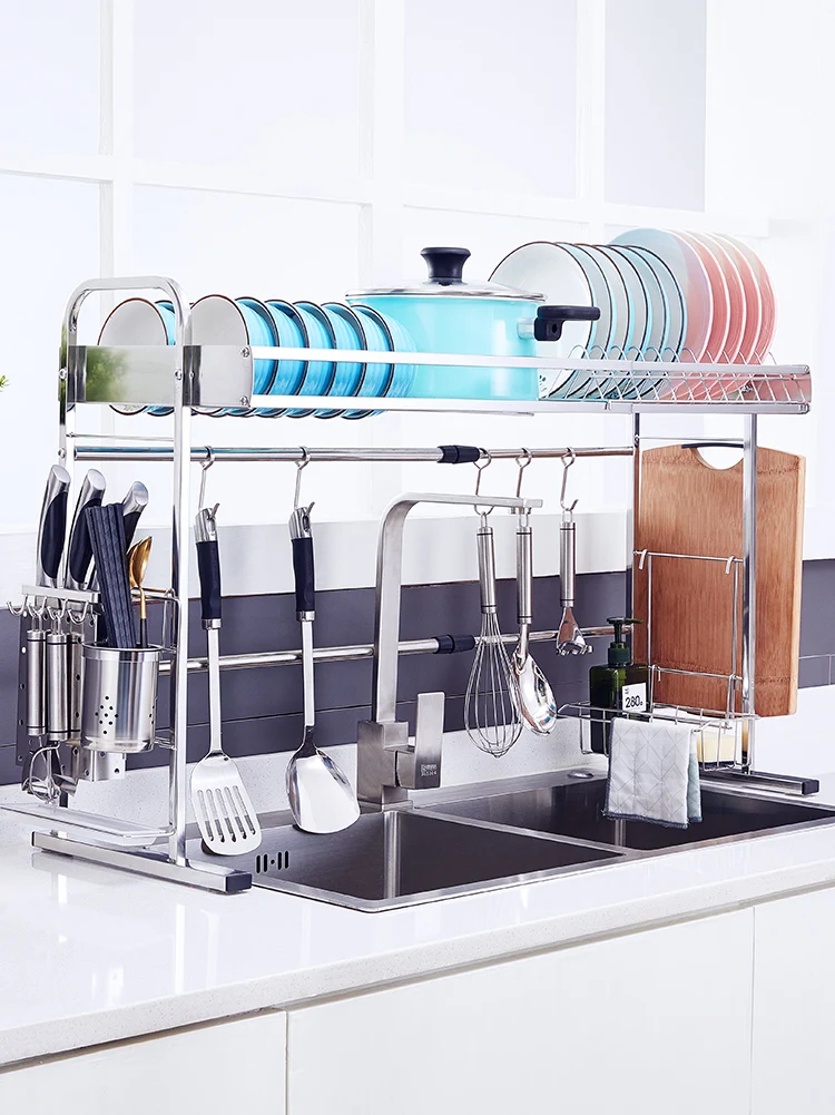Stainless Steel Kitchen Shelf Storage Holders Bowl Dish Rack Organizer Utensils Storage Supplies Drying Bowl Sink Rack
Stainless Steel Kitchen Shelf Storage Holders Bowl Dish Rack Organizer Utensils Storage Supplies Drying Bowl Sink Rack