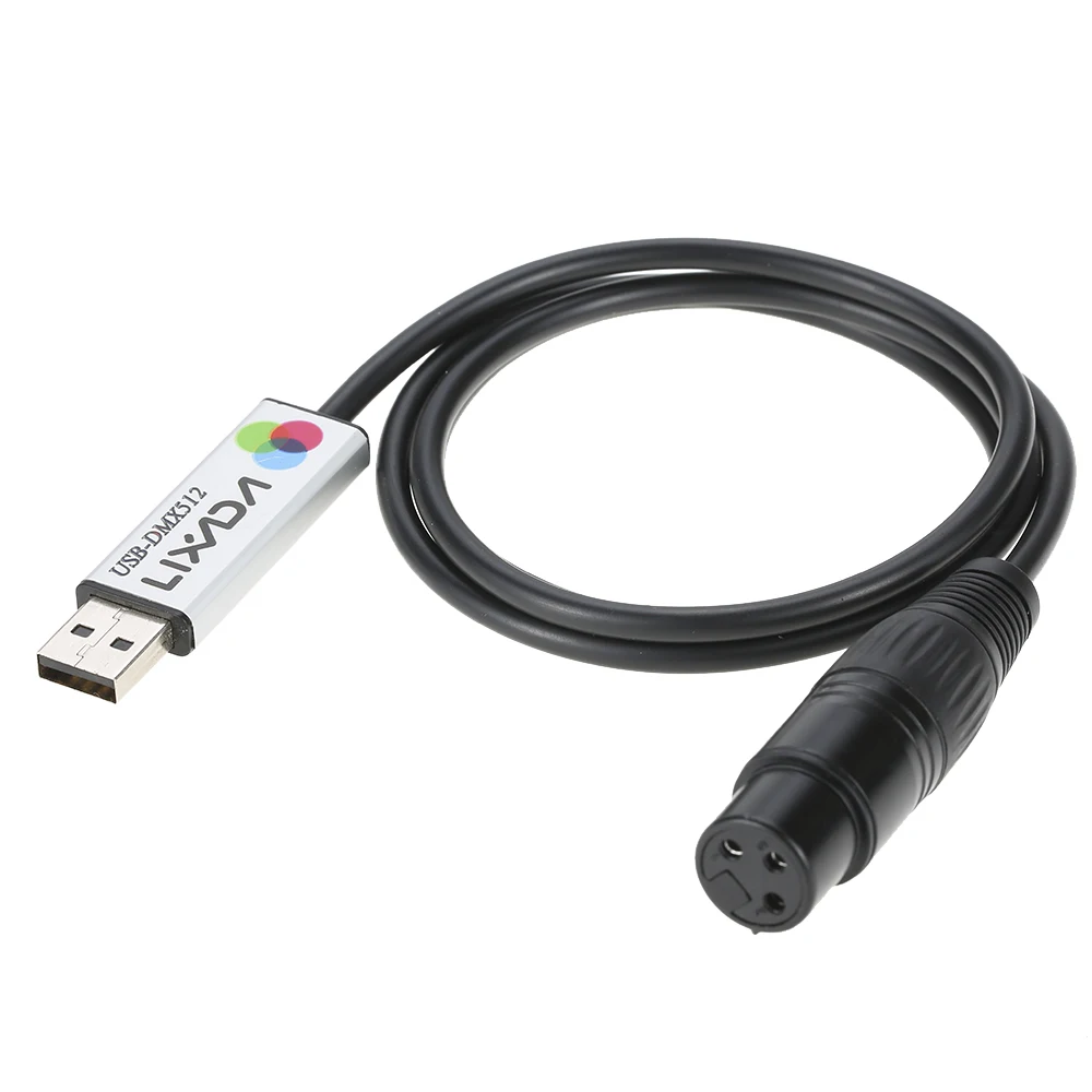 Lixada Stage Light Controller Cable USB to DMX Interface Adapter LED DMX512 Computer PC Stage Lighting Controller Dimmer
Lixada Stage Light Controller Cable USB to DMX Interface Adapter LED DMX512 Computer PC Stage Lighting Controller Dimmer