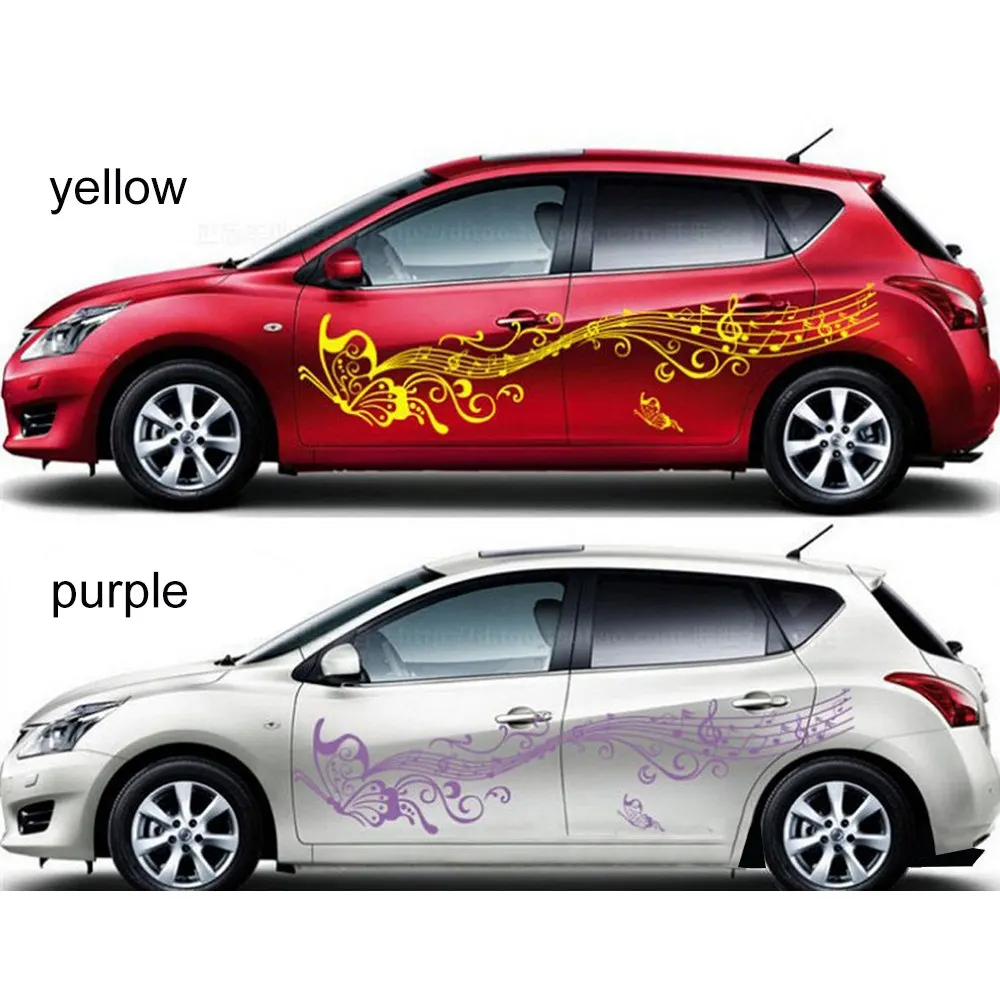 1 Pair Music Score Butterfly Sticker Auto Car Styling Body Personality Modified Automotive Stickers Reflective Stickers
1 Pair Music Score Butterfly Sticker Auto Car Styling Body Personality Modified Automotive Stickers Reflective Stickers