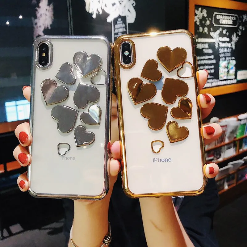 Transparent Soft TPU Coque for Iphone 6 6s Plus Case 3D Love Heart Back Cover Shell for Iphone X 8 7 Plus Xr Xs Max Fitted Case
Transparent Soft TPU Coque for Iphone 6 6s Plus Case 3D Love Heart Back Cover Shell for Iphone X 8 7 Plus Xr Xs Max Fitted Case