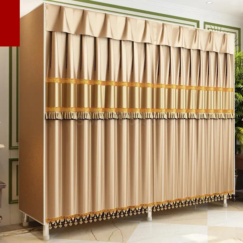Simple cloth wardrobe bold thickening reinforced all steel frame Oxford cloth curtain cloth double hanging wardrobe storage
Simple cloth wardrobe bold thickening reinforced all steel frame Oxford cloth curtain cloth double hanging wardrobe storage