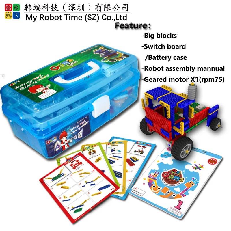 My Robot Time MRT1 Goma Hand Building Block Brick Toy Robotic Learning Kit in Modern Kindergarten STEM Educational Robot Kit
My Robot Time MRT1 Goma Hand Building Block Brick Toy Robotic Learning Kit in Modern Kindergarten STEM Educational Robot Kit