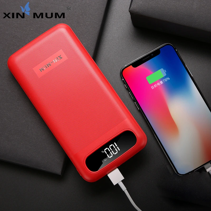 XIN-MUM Quick Charge 10000mAh Power Bank Battery PowerBank 2 USB LCD LED Light Fast Protable Charger for 99% Mobile Phones
XIN-MUM Quick Charge 10000mAh Power Bank Battery PowerBank 2 USB LCD LED Light Fast Protable Charger for 99% Mobile Phones