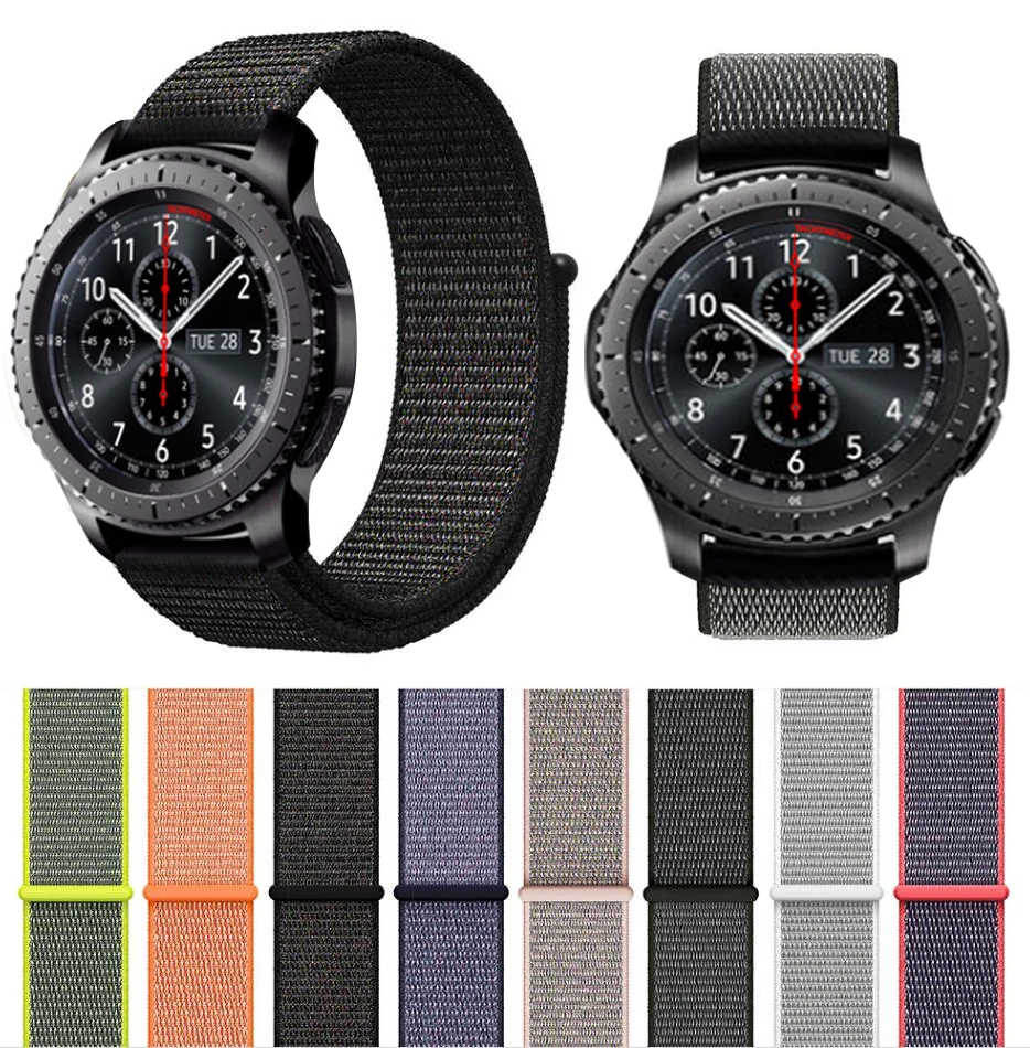 Нейлоновый ремешок для часов Samsung Galaxy новейший Gear S3 Flash спортивный браслет и