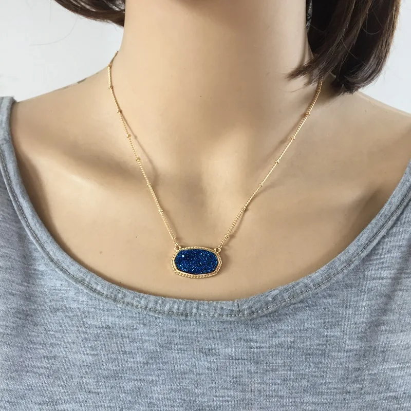 11 Color Gold Druzy Drusy Pendant Necklaces Hexagon Acrylic Resin Collar Fashion Brand Women Jewelry Party Wedding Dating Gift
11 Color Gold Druzy Drusy Pendant Necklaces Hexagon Acrylic Resin Collar Fashion Brand Women Jewelry Party Wedding Dating Gift