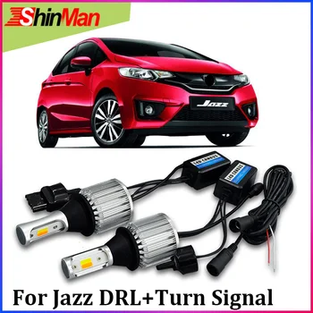 

ShinMan 2x LED wy21w Car lamp t20 7440 Car LED daylight led DRL&Turn signal lightFor Honda JAZZ CAR Turn Light