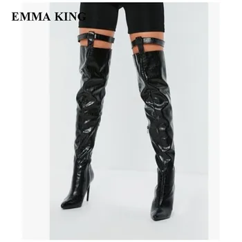EMMA KING Newest Botas Mujer Over The Knee Boots Women Pointed Toe Sexy Cut Zapatos De Mujer High Heels Black Party Shoes Women
EMMA KING Newest Botas Mujer Over The Knee Boots Women Pointed Toe Sexy Cut Zapatos De Mujer High Heels Black Party Shoes Women