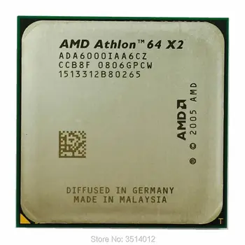 AMD Athlon 64 X2 6000+ X2 6000 3.0 GHz Dual-Core CPU Processor ADA6000IAA6CZ Socket AM2
AMD Athlon 64 X2 6000+ X2 6000 3.0 GHz Dual-Core CPU Processor ADA6000IAA6CZ Socket AM2
