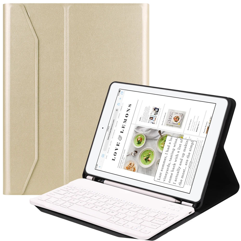 Protective Anti Slip Keyboard Case Rechargeable With Pencil Holder Long Life Wireless Bluetooth Portable PU For Air 1 2
Protective Anti Slip Keyboard Case Rechargeable With Pencil Holder Long Life Wireless Bluetooth Portable PU For Air 1 2