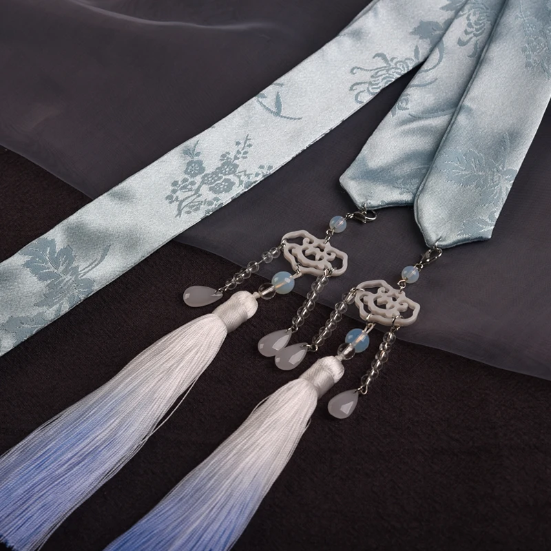 Фото Hair band ancient style hair accessories Hanfu headdress ribbon head rope female tassel streamer | Тематическая одежда и