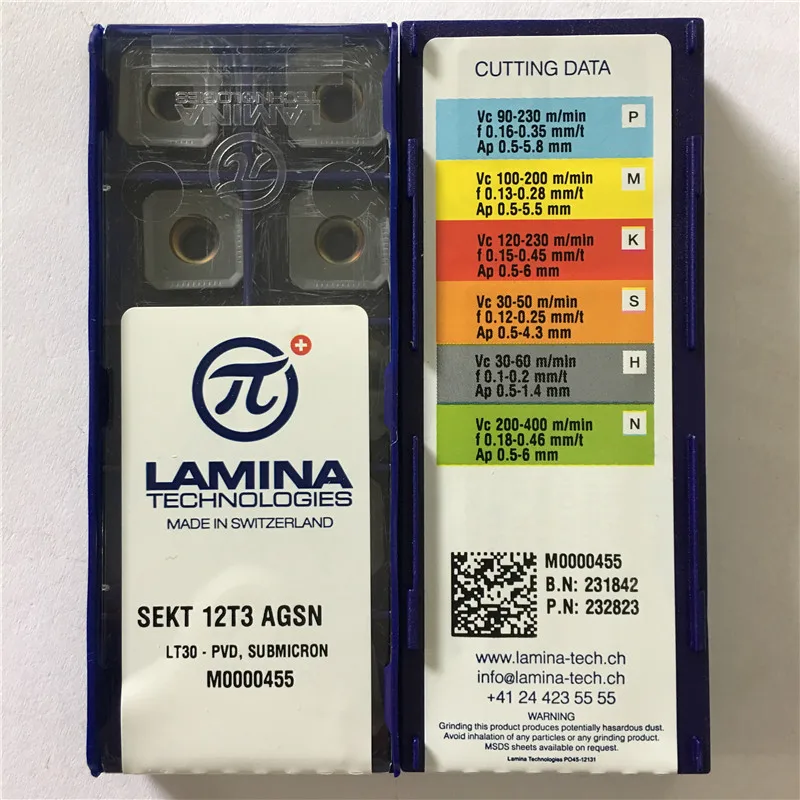 SEKT12T3AGSN LT30 LAMINA CNC blade carbide insert lathe tool 10pcs/lot SEKT 12T3 AGSN LT30
SEKT12T3AGSN LT30 LAMINA CNC blade carbide insert lathe tool 10pcs/lot SEKT 12T3 AGSN LT30