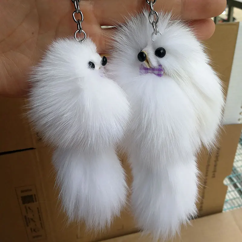 NianFox 1PC Cute Fluffy White Little Anime Fox Keyring Genuine Real Fox Fur KeyChain Plush Toy Pendant For Bags Wallets Mobiles
NianFox 1PC Cute Fluffy White Little Anime Fox Keyring Genuine Real Fox Fur KeyChain Plush Toy Pendant For Bags Wallets Mobiles