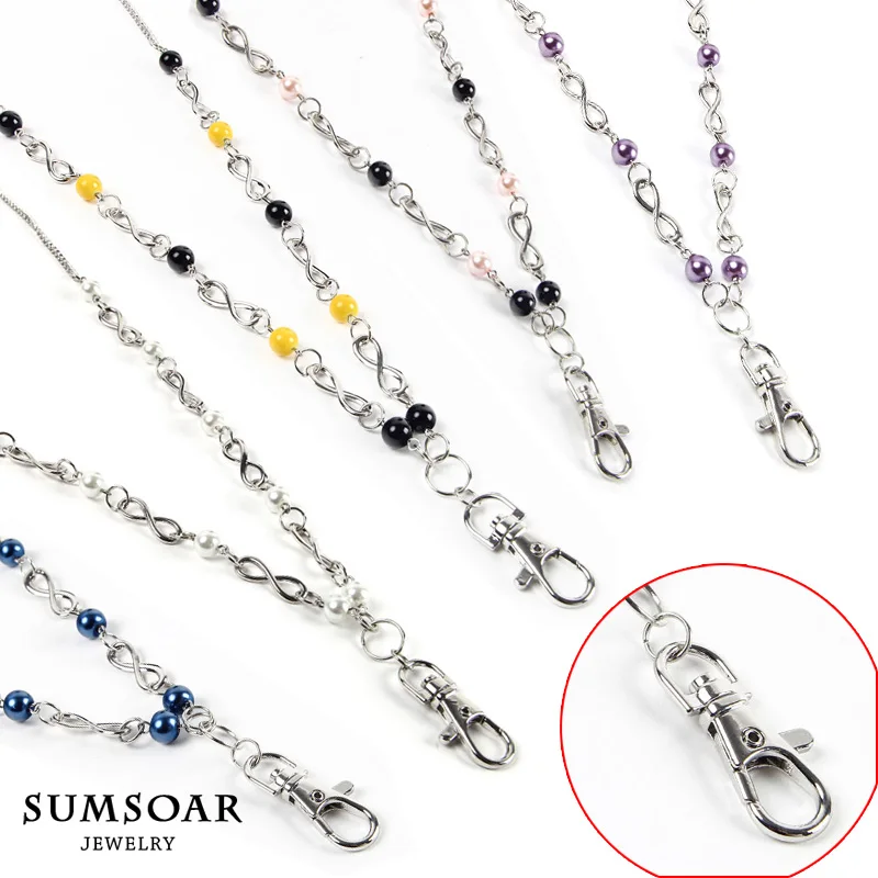 SOMSOAR Jewelry 80CM Infinity Pearl Chain with Big Lobster Clasp Fit Coin Holder Frame Pendant 10pcs/lot
SOMSOAR Jewelry 80CM Infinity Pearl Chain with Big Lobster Clasp Fit Coin Holder Frame Pendant 10pcs/lot