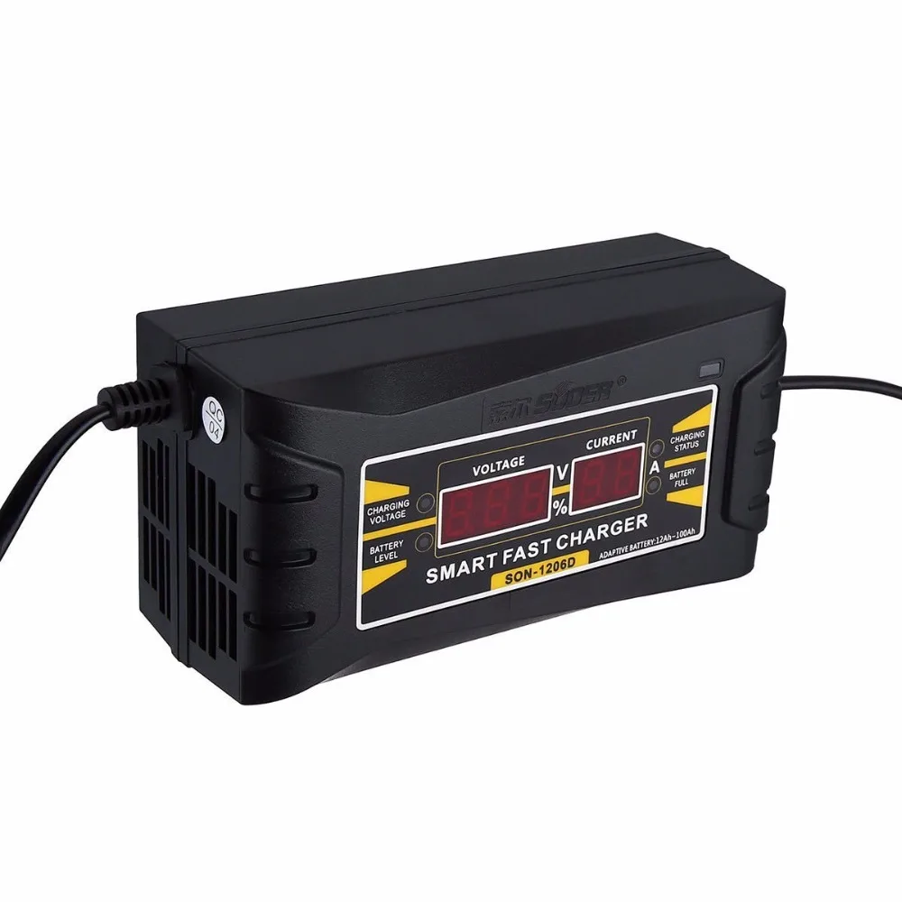 Full Automatic Car Battery Charger 110V/220V To 12V 6A Smart Fast Power Charging For Wet Dry Lead Acid Digital LCD Display
Full Automatic Car Battery Charger 110V/220V To 12V 6A Smart Fast Power Charging For Wet Dry Lead Acid Digital LCD Display