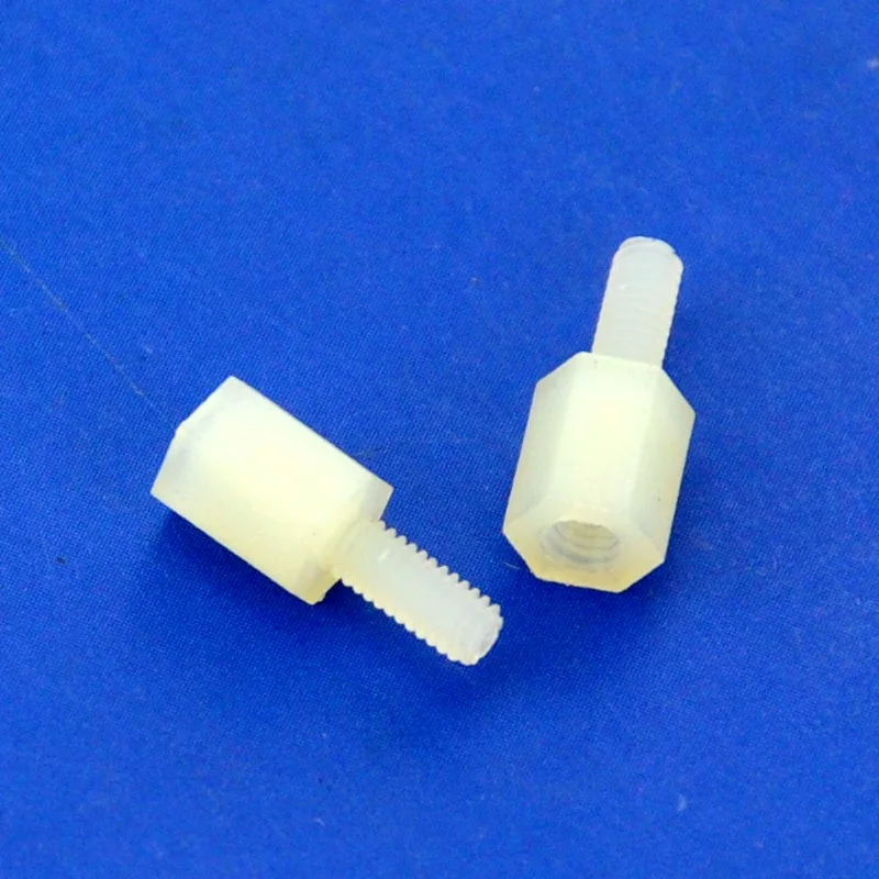 (10 pcs/lot ) 6mm/0.24" Nylon M2.5 Threaded Hex Male-Female Standoff Spacer, Hexagonal.
(10 pcs/lot ) 6mm/0.24" Nylon M2.5 Threaded Hex Male-Female Standoff Spacer, Hexagonal.