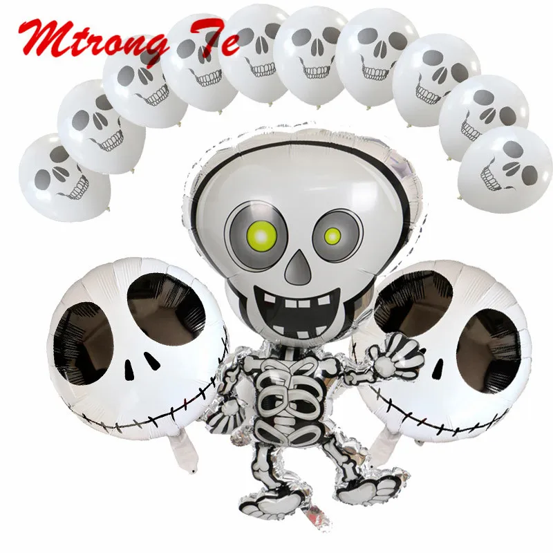 13pcs/lot Skeletons Foil Balloons Skull Helium Balloon Globos Inflatable Toys Halloween Decorations Decor Event Party Supplies
13pcs/lot Skeletons Foil Balloons Skull Helium Balloon Globos Inflatable Toys Halloween Decorations Decor Event Party Supplies