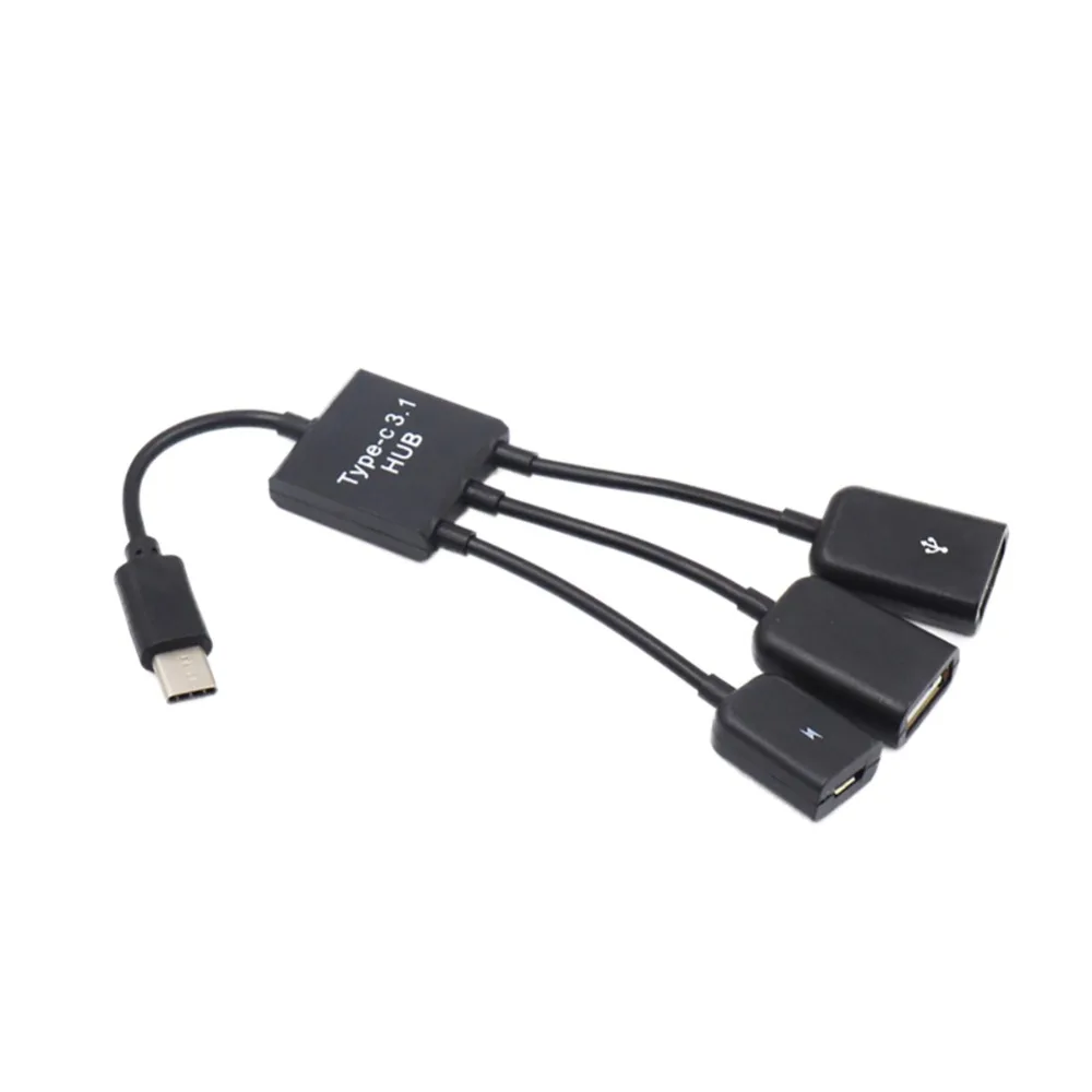 EDAL 3 Port Type-C Power Charging OTG Hub Cable For Smartphone Computer Tablet Data USB Cable OTG USB Hub Connector Spliter
EDAL 3 Port Type-C Power Charging OTG Hub Cable For Smartphone Computer Tablet Data USB Cable OTG USB Hub Connector Spliter
