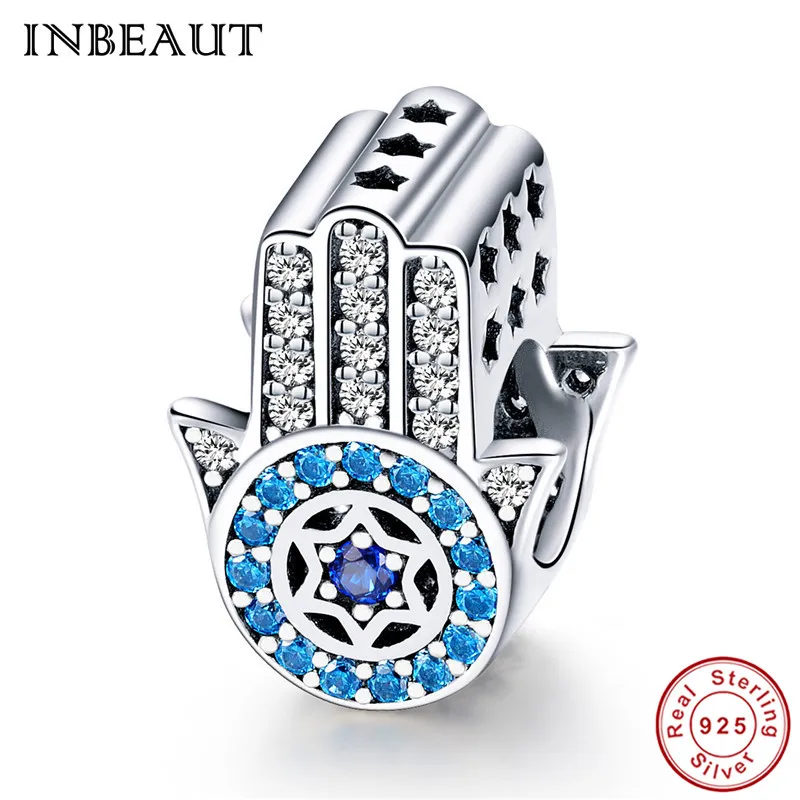 INBEAUT Genuine 925 Sterling Silver Fatima Guardian Blue Zircon Star Lucky Charm Beads fit s925 Bracelet DIY S925 Jewelry
INBEAUT Genuine 925 Sterling Silver Fatima Guardian Blue Zircon Star Lucky Charm Beads fit s925 Bracelet DIY S925 Jewelry