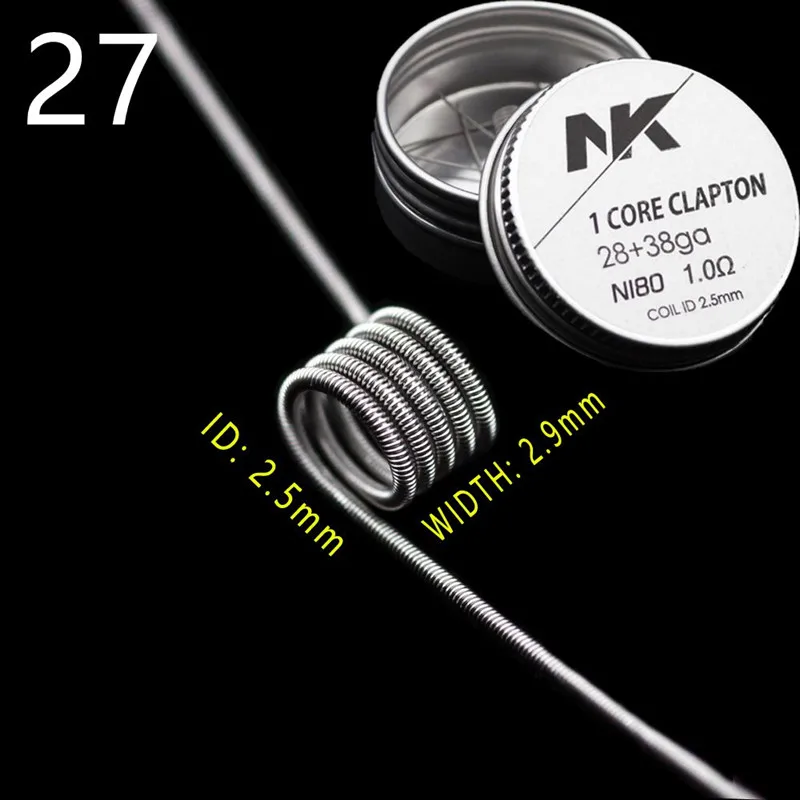 NK fused clapton ni80 mtl coil vape premade twisted alien prebuilt coil for ecig RDA RTA RBA Atomizer Mod
NK fused clapton ni80 mtl coil vape premade twisted alien prebuilt coil for ecig RDA RTA RBA Atomizer Mod