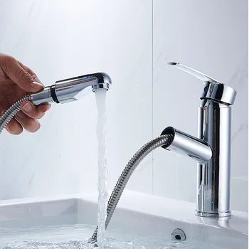 Bathroom Pull out basin faucet water tap with sprayer shower pull down basin mixer
Bathroom Pull out basin faucet water tap with sprayer shower pull down basin mixer