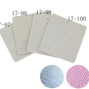 New Arrival Silicone Baby Knit Weave Fondant Mould Knitting Molds Embosser For Cake Sugarcraft Decoration 6 Styles Random Colors
New Arrival Silicone Baby Knit Weave Fondant Mould Knitting Molds Embosser For Cake Sugarcraft Decoration 6 Styles Random Colors