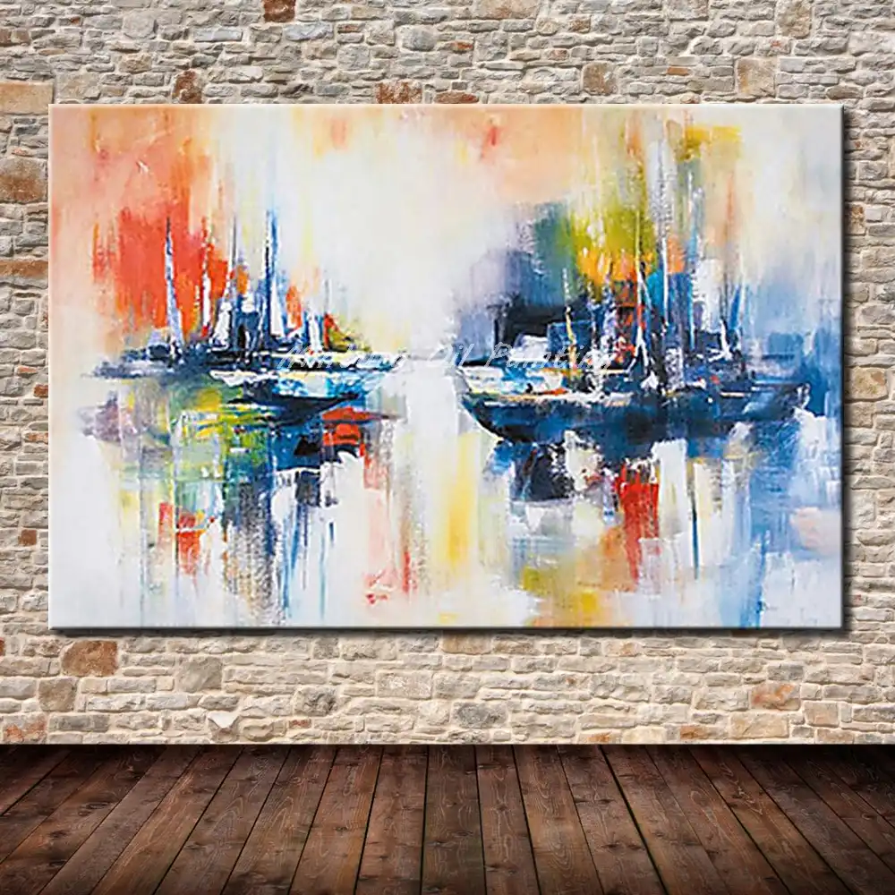 Mintura Art Handpainted Abstract Modern Wall Art Picture