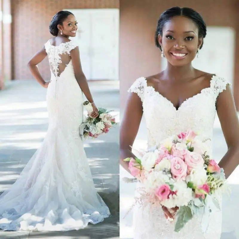 vestido de noiva African Mermaid Wedding Dresses 2019 Applique Lace Black Girl Women Wedding Gowns Custom Bride Dress
vestido de noiva African Mermaid Wedding Dresses 2019 Applique Lace Black Girl Women Wedding Gowns Custom Bride Dress