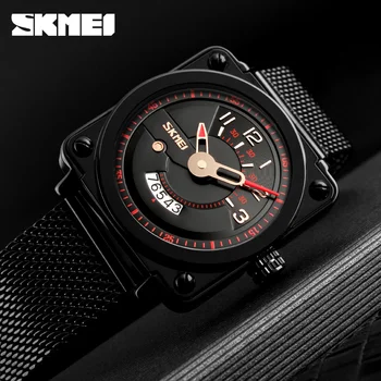 SKMEI Luxury Creative Quartz Men's Watches Fashion Black Stainless Steel Mesh Strap Casual Watch Men Clock Relogio Masculino
SKMEI Luxury Creative Quartz Men's Watches Fashion Black Stainless Steel Mesh Strap Casual Watch Men Clock Relogio Masculino