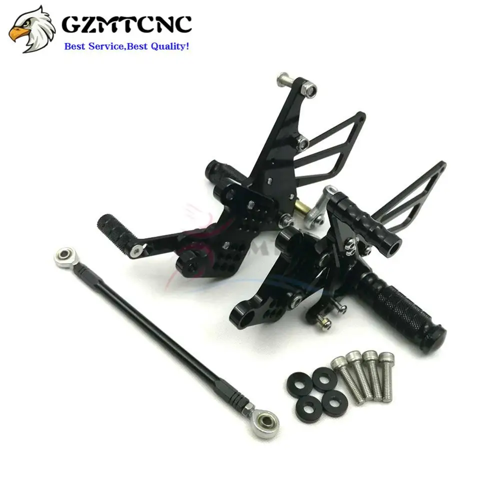 

Motorcycle Rearset Footpegs CNC Footrests for Triumph Speed Triple 509 595 955 1050 Adjustable Racing Foot Pegs