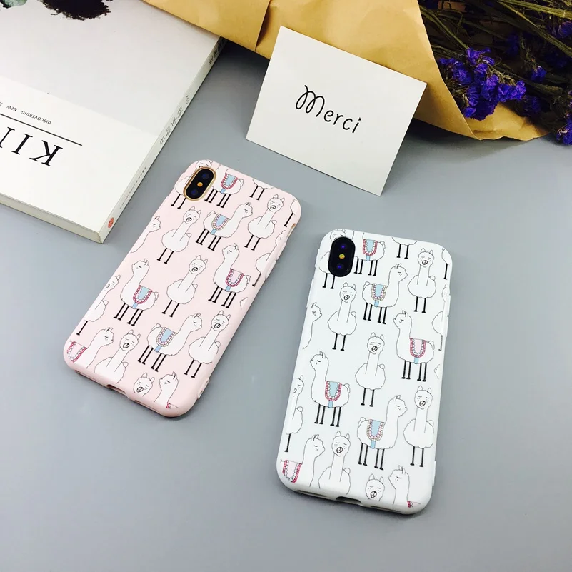 Mouplayca Candy Color Art Leaf Print Phone Case for iPhone X 6 6s 7 8 Plus Cactus Plants Fashion Soft TPU Rubber Silicon Cover