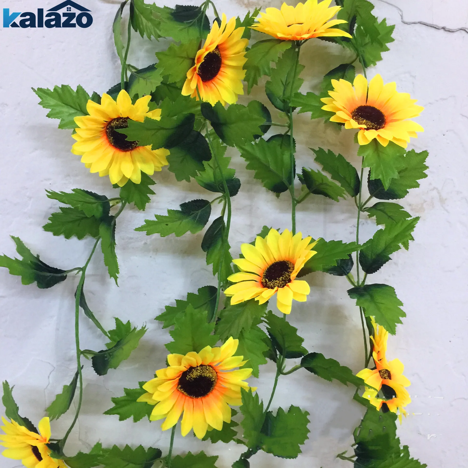 240cm Silk Sunflower Ivy Vine With Green Leaves For Home Wedding Decoration Hanging Garland Garden Artificial Flowers
240cm Silk Sunflower Ivy Vine With Green Leaves For Home Wedding Decoration Hanging Garland Garden Artificial Flowers