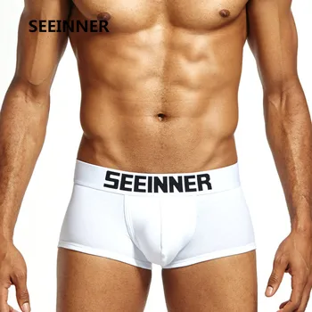 SEEINNER Brand Men's Underwear Cotton Soft U-Shaped Sexy Bag Solid Color Men's Breathe Boxers
SEEINNER Brand Men's Underwear Cotton Soft U-Shaped Sexy Bag Solid Color Men's Breathe Boxers