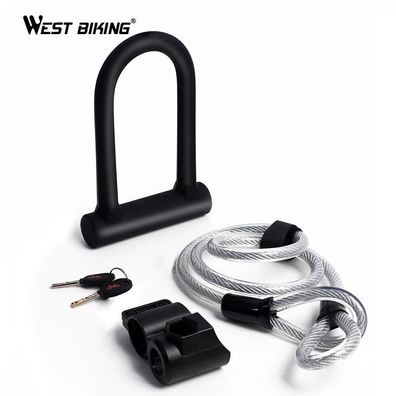 WEST BIKING Bicycle U Lock Anti-theft MTB Road Mountain Bike Lock Bicycle Accessories U-Locks Cycling Steel Security Bike Locks
WEST BIKING Bicycle U Lock Anti-theft MTB Road Mountain Bike Lock Bicycle Accessories U-Locks Cycling Steel Security Bike Locks