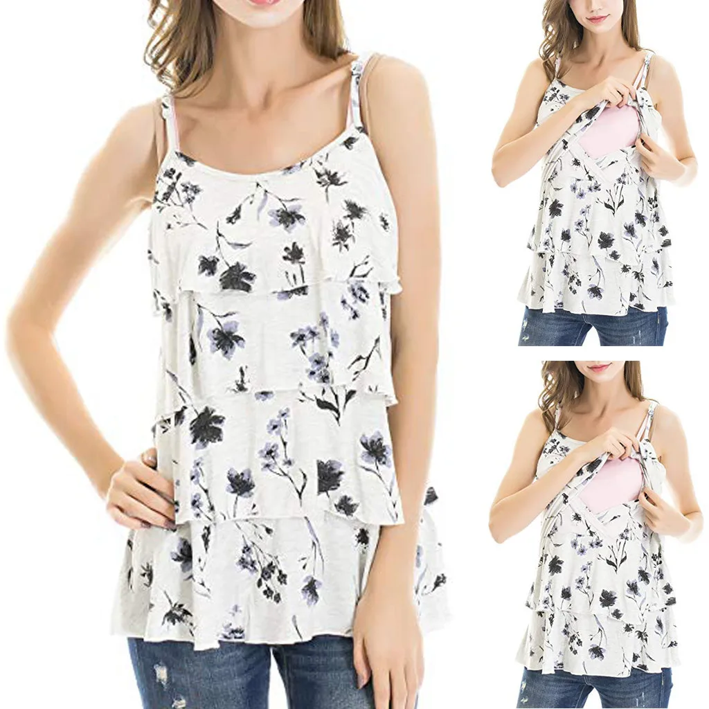 Women Pregnant Sleeveless Floral Tops Breastfeeding Nusring Maternity Clothes high quality pregnancy zwangerschaps shirt cloth
Women Pregnant Sleeveless Floral Tops Breastfeeding Nusring Maternity Clothes high quality pregnancy zwangerschaps shirt cloth