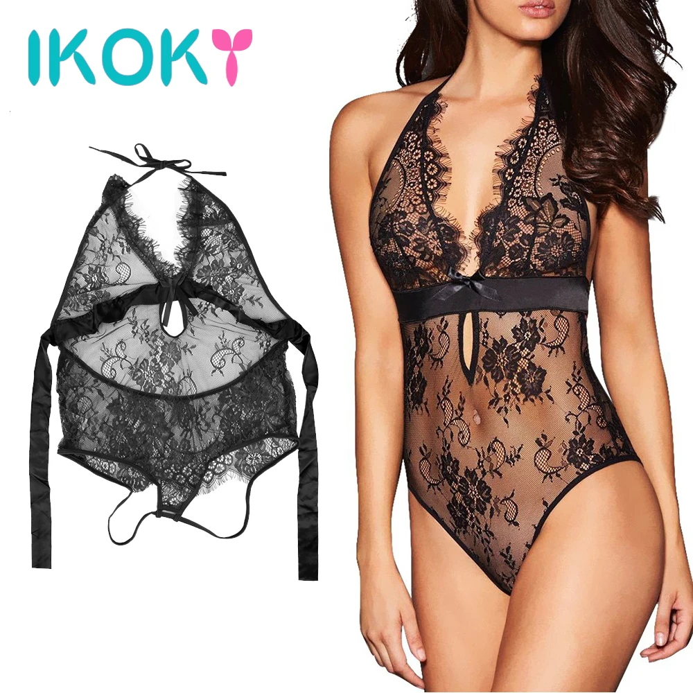 IKOKY Sexy Lingerie Backless Onesies Sexy Costumes Nightwear Sleepwear Lace Dress Transparent Underwear Sleeveless Bodysuit
IKOKY Sexy Lingerie Backless Onesies Sexy Costumes Nightwear Sleepwear Lace Dress Transparent Underwear Sleeveless Bodysuit