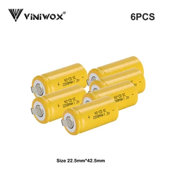 1.2V SC 2200mAh Ni-CD Rechargeable Battery Cell Power Tool Battery Subc Cells Electrical Tools Batteries
1.2V SC 2200mAh Ni-CD Rechargeable Battery Cell Power Tool Battery Subc Cells Electrical Tools Batteries