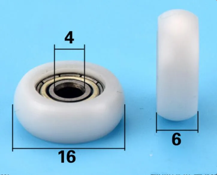 DuoWeiSi 4*16*6mm Circular spherical bearing pulley Embedded 604zz bearing small pulley rubber plastic bearing 39kg Inside 4mm
DuoWeiSi 4*16*6mm Circular spherical bearing pulley Embedded 604zz bearing small pulley rubber plastic bearing 39kg Inside 4mm