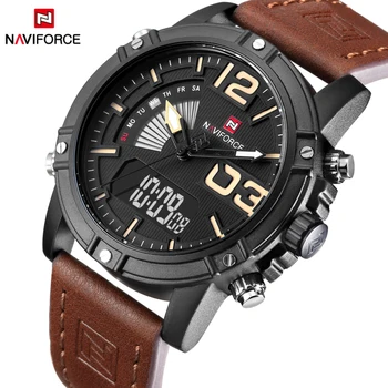 Watches Men NAVIFORCE Brand Men's Sport Watches Men Quartz LED Clock Man Leather Military Waterproof Watch Relogio Masculino
Watches Men NAVIFORCE Brand Men's Sport Watches Men Quartz LED Clock Man Leather Military Waterproof Watch Relogio Masculino