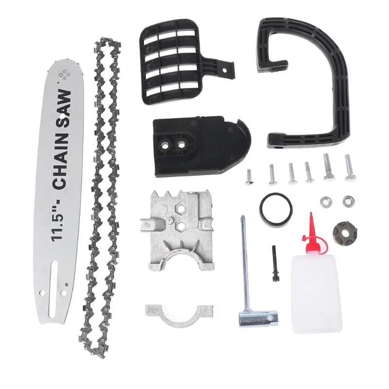 1Set 11.5'' DIY Electric Saw Chain Chainsaw Stand Bracket Set Plastic Handle Wood Cut For Angle Grinder
1Set 11.5'' DIY Electric Saw Chain Chainsaw Stand Bracket Set Plastic Handle Wood Cut For Angle Grinder