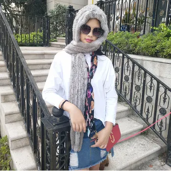 Street Fashion Women Knitted Genuine Rabbit Fur Scarf Hats Winter Warm Real Fur Wraps Soft Fur Hats Real Fur Caps
Street Fashion Women Knitted Genuine Rabbit Fur Scarf Hats Winter Warm Real Fur Wraps Soft Fur Hats Real Fur Caps