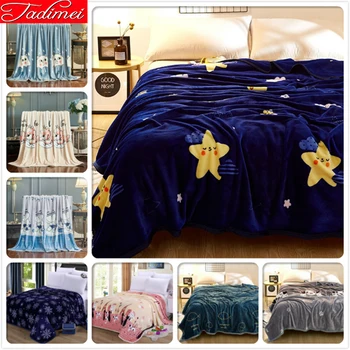 Adult Kids Thick Blanket Soft Plush Comfortable Bedding Cover Single Queen King Size Bedspreads for Car Sofa 120x200 150x200 cm
Adult Kids Thick Blanket Soft Plush Comfortable Bedding Cover Single Queen King Size Bedspreads for Car Sofa 120x200 150x200 cm