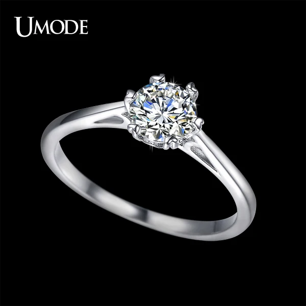 UMODE Fashion Jewelry Rhodium color Solitaire Halo Engagement / Wedding Rings For Women Bijoux With AAA CZ AUR0121
UMODE Fashion Jewelry Rhodium color Solitaire Halo Engagement / Wedding Rings For Women Bijoux With AAA CZ AUR0121