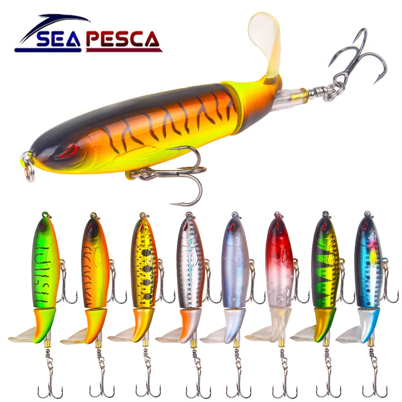 SEAPESCA Outdoor Fishing Float Lure Japanese Bionic Hard Bait Propeller Tractor Hard Lure Pencil Lure Bait 13 G/10 CM N0217
SEAPESCA Outdoor Fishing Float Lure Japanese Bionic Hard Bait Propeller Tractor Hard Lure Pencil Lure Bait 13 G/10 CM N0217