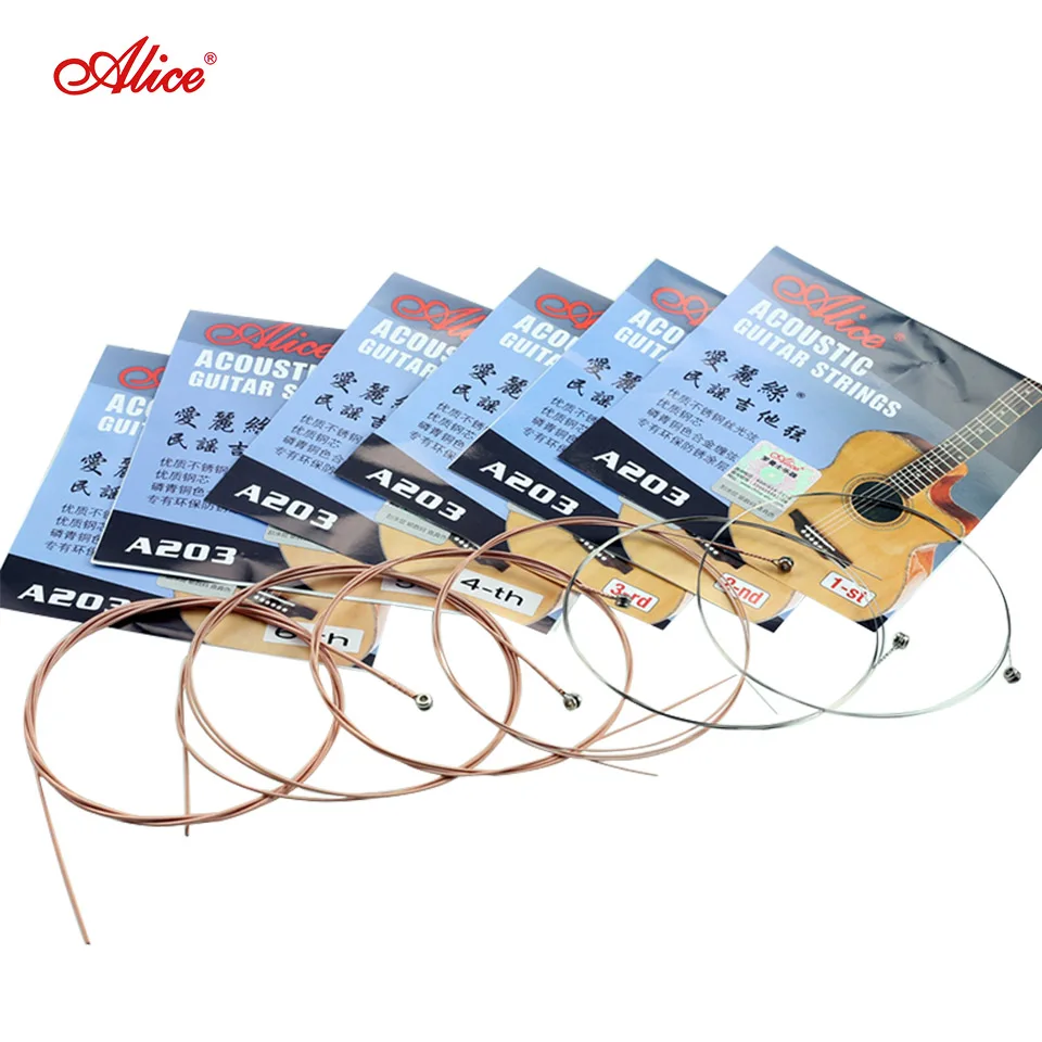 Alice 5pcs folk guitar string 1st-6th strings can be bought with a single combination of sound and light guitar accessories.
Alice 5pcs folk guitar string 1st-6th strings can be bought with a single combination of sound and light guitar accessories.